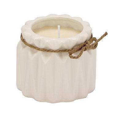 Organic Aroma Ceramic Soy Wax Jar Candle Luxury Fragrance White Oudh