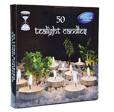 Wax Tealight Candles, Pack of 50 CD-109