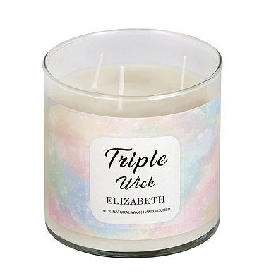 Triple Wick Scented Candle, Premium Scent, 100% Soy Wax