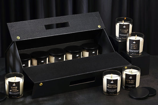 Premium Floral Fusion Scented Jar Candle Set of 10 || Home Décor