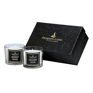 Soy Wax Scented Glass Set of 2 with Premium Fragrance Arabian Sands