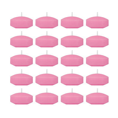 Floating Nuggets Small Candles Pack of 20 Decorative Candles (Pink)