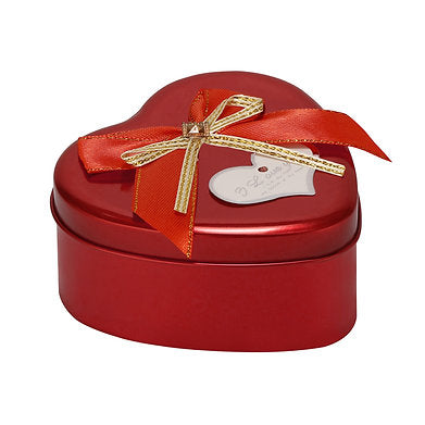 Luxury Heart Shaped Box Premium Soy Wax Scented Candle White Rose Oudh