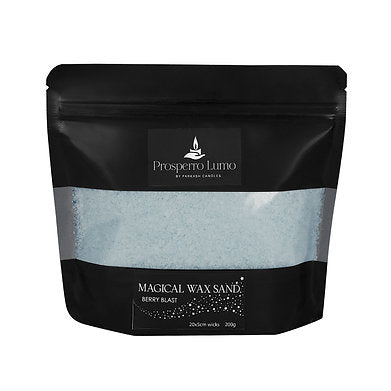Luxury Powder Candles - Refillable Sand Wax with 20 Wicks (Berry Blast)