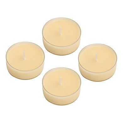 Scented Premium Soy Wax Jumbo Tealights Pack of 4 , (Oud Wood)