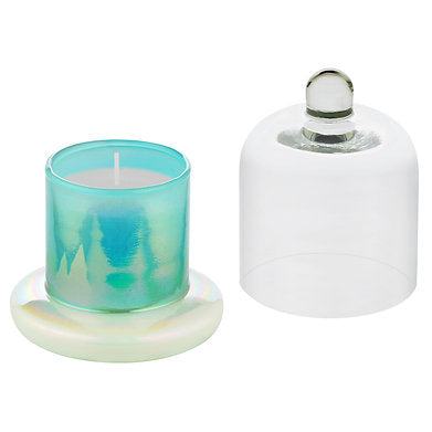 Glaide Fragrance Aqua Blue Bell Jar Candle|| Home Decoration (100% Soy Wax)