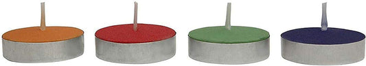 Unscented Wax Coloured Tea Light Candles ( Multicolor , Small , CD - 106 100)