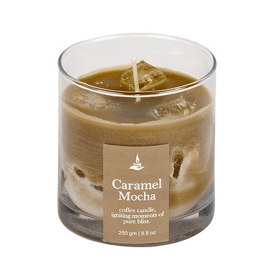 Caramel Mocha Coffee Scented Candle Paraffin Wax and Gel Wax (Caramel Mocha)