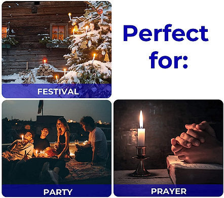 Chime Candles Set of 20 | Ritual Spell Candle | Unscented (Multicolor)