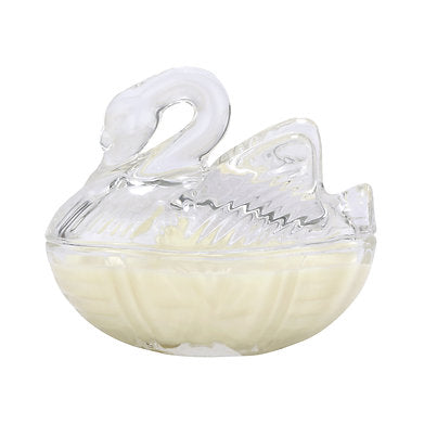 Premium Glass Swan Soy Wax Scented Candle Home Décor English Blush