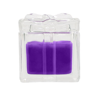 Organic Aroma Glass Jar Paraffin Wax Candle Luxury Fragrance Purple - Dare