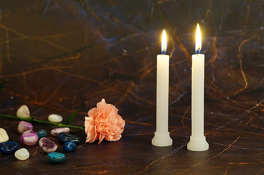 Candles Plain White Stand Candle (10 Candles) ( 5 hrs+), Small