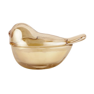 Premium Golden Glass Sparrow Paraffin Wax Scented Candle Magnet Fine