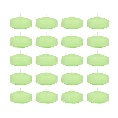 Floating Nuggets Small Candles Pack of 20 Decorative Candles (Green)