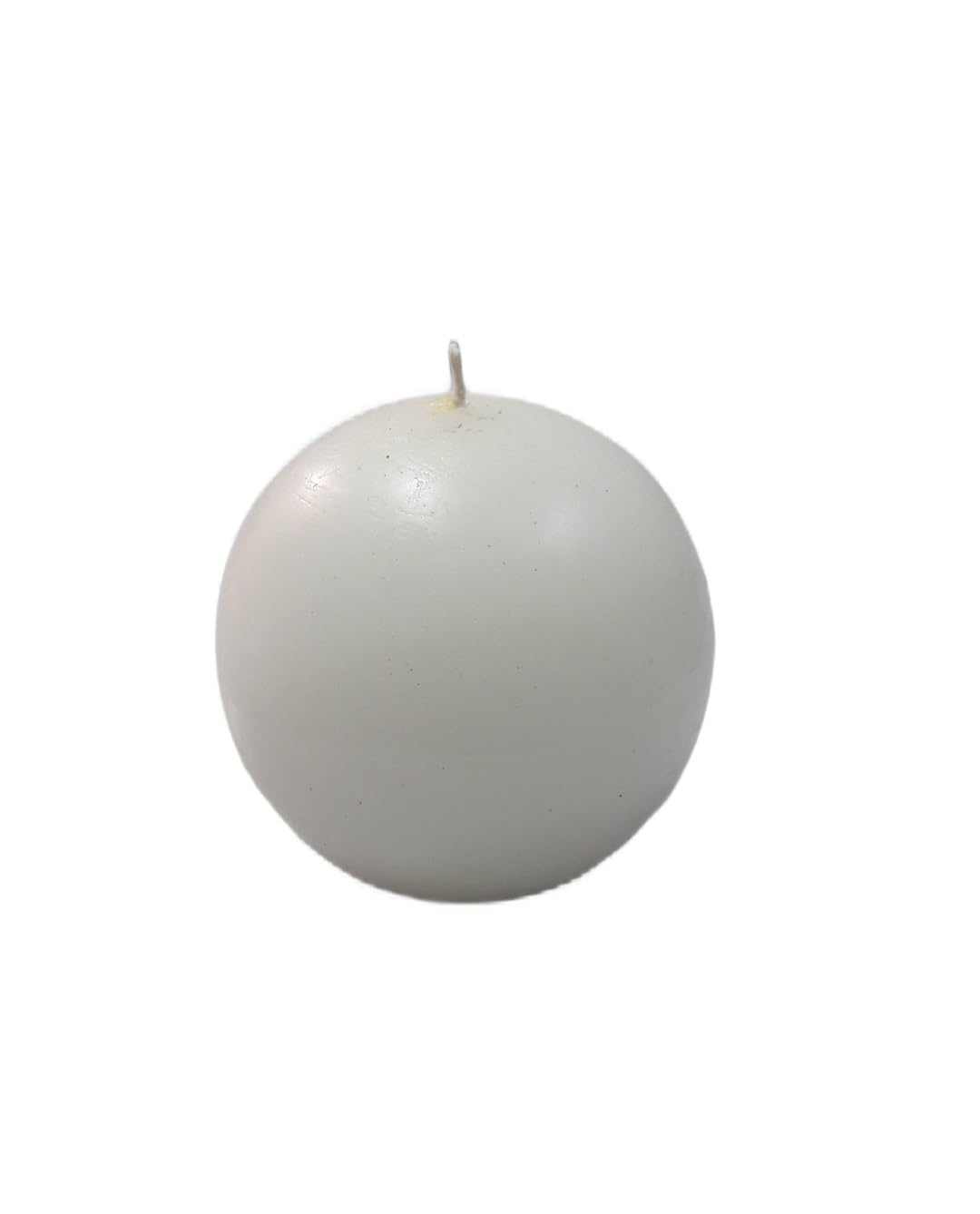 PROSPERRO LUMO by Parkash Candles (3x3 Inch) Round-Shaped Sphere Ball Candles || Home Decoration Handmade Candles Desk Sculpture Decoration for House || Bedroom || Living Room (White)