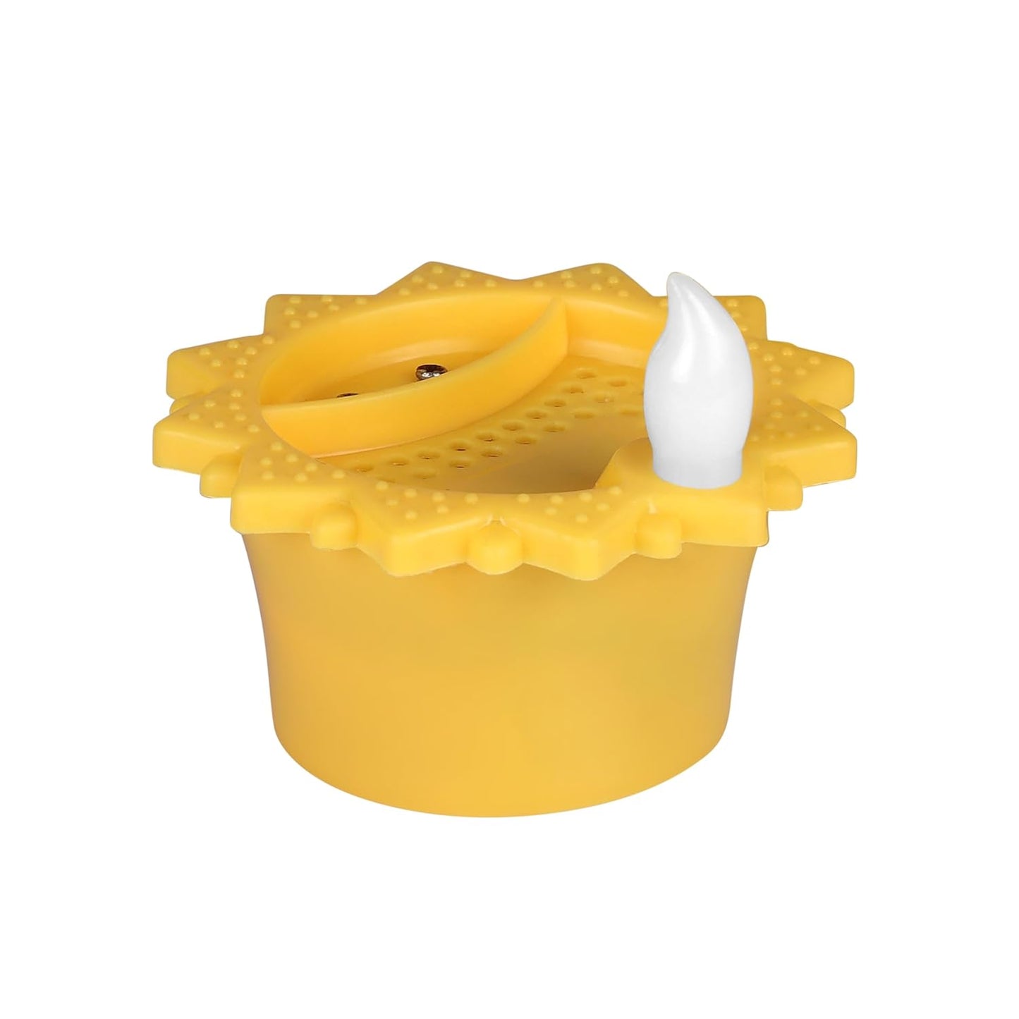 Prosperro Lumo by Parkash Candles Water Sensor Mantra Candle Diya || Acrylic Flameless & Smokeless Decorative Diya || 2 in 1 Function LD Diya with Mantra Chanting || Perfect for Gift, Diwali (Yellow)