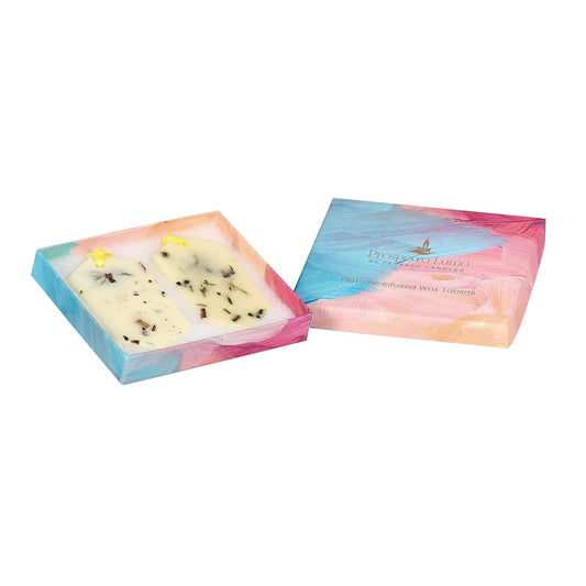 Natural Beeswax Scented Wax Tablets – Perfume-Infused Hanging Air Fresheners for Wardrobe, Drawer & Home Décor – Set of 2 | Botanical Design |
