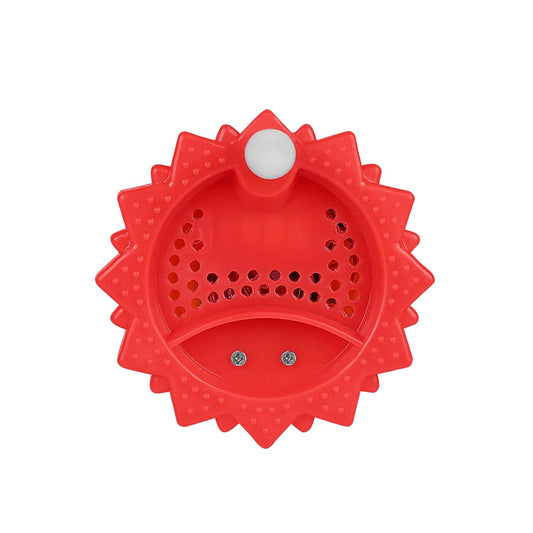 Water Sensor Mantra Diya || Acrylic Flameless & Smokeless Decorative Diya || 2 in 1 Function LD Diya with Mantra Chanting || Perfect for Gift, Diwali (RED)