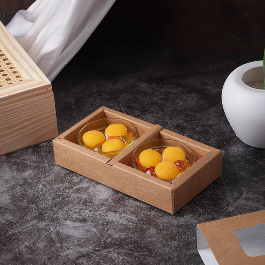 Premium Raj Bhog Candle || Hand Poured || Raj Bhog Candles || Decorative Candle 100% Paraffin Wax || Set of 2 - Unscented