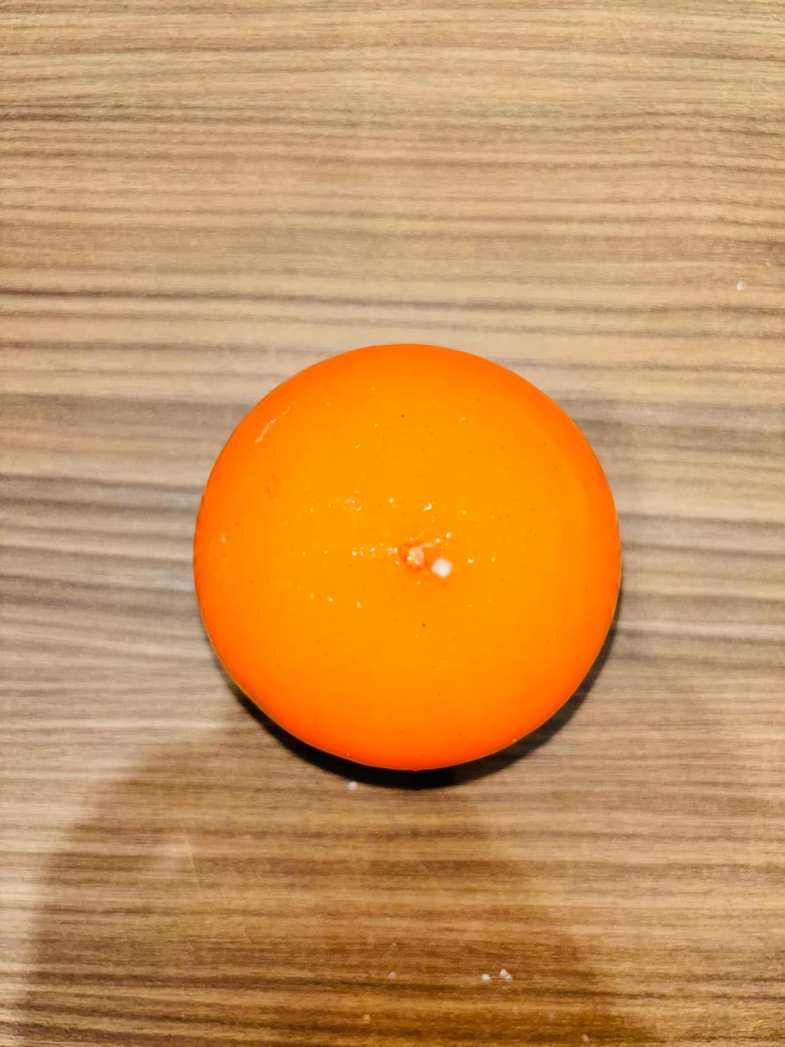 Round-Shaped Sphere Ball Candles (3x3 Inch) || Home Decoration Handmade Candles Desk Sculpture Decoration for House || Bedroom || Living Room (Orange)