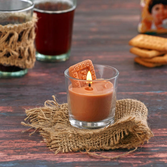 Chai Biscuit Shaped Premium Candle Made by Paraffin Wax || Home Decor