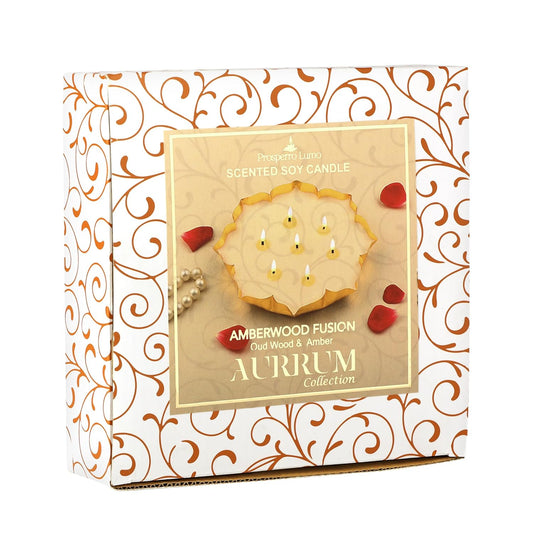 Luxury 7 Wick Premium Scented Medium Bowl Candle || Soy Wax || (Vanilla OUDH)