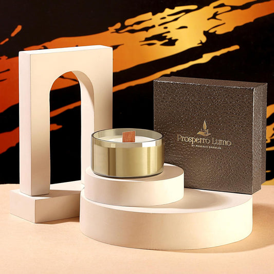 Premium Scented Glass Candle for Home Decor || Wooden Wick || 100% Soy Wax (Glaide Clipon)