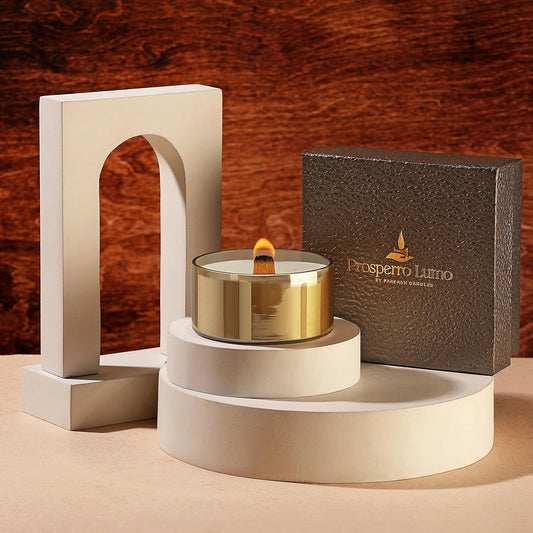 Premium Scented Glass Candle for Home Decor || Wooden Wick || 100% Soy Wax (Winter White Thyme)