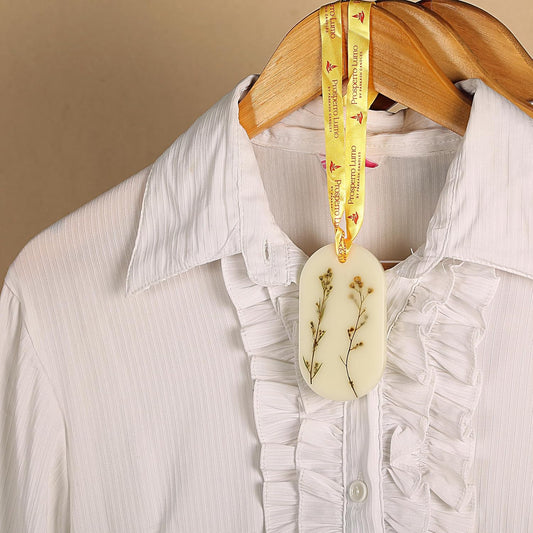 Beeswax tablets Wardrobe Freshener, Bathroom Fragrance, Almirah, Closets, Drawers, Cupboards & in All-Compact Spaces, Made in India (ZESTY LEMONGRASS)