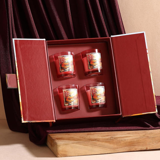 Floral Bouquet Luxury Scented Candle Gift Set – Paraffin Wax Jar Candles with Floral & Earthy Fragrances | Premium Wellness Collection