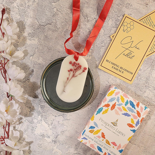 Beeswax Tablets Wardrobe Freshener, Bathroom Fragrance, Almirah, Closets, Drawers, Cupboards & in All-Compact Spaces, Made in India (Blushing Blossom)