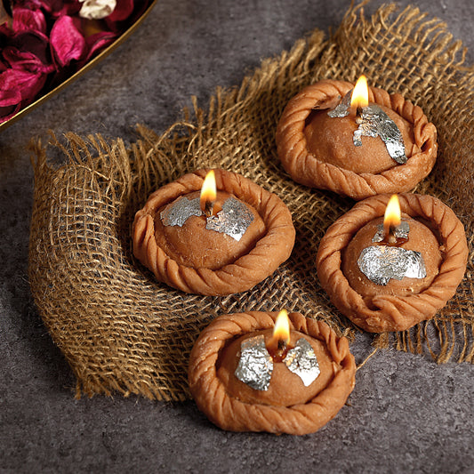 Gujiya Shaped Premium Candle Made by Paraffin Wax || Home Decor