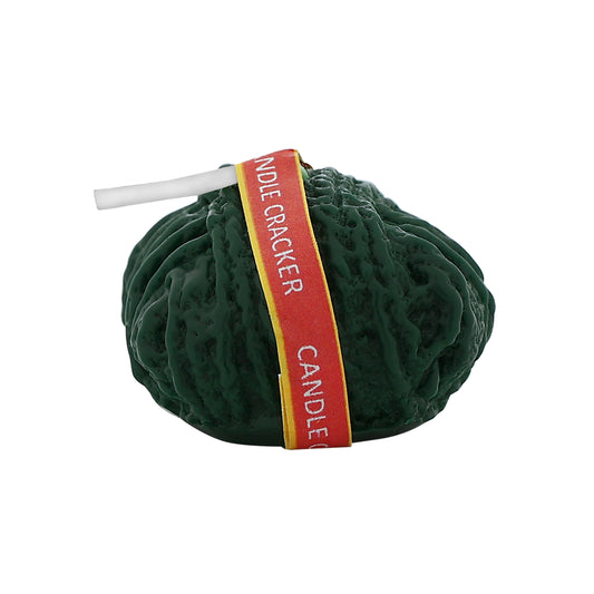 Premium Sutli Cracker Shaped Candle || Hand Poured || Green Sutli Cracker Candles || Decorative Candle 100% Paraffin Wax || Set of 6