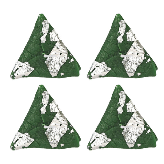 Premium Pan Shaped Candle || Hand Poured || Green Pan Candles || Decorative Candle 100% Paraffin Wax || Set of 6