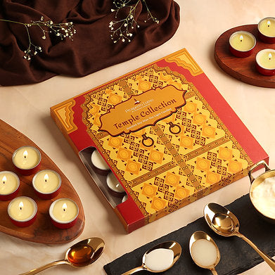 Prosperro Lumo Premium Soy Wax Scented Tea Light Set of 25 (PANCH AMRIT)