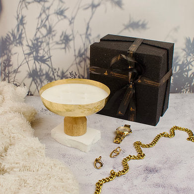 Luxury 4 Wick Bowl Scented Candle || Soy Wax || Mukhallat