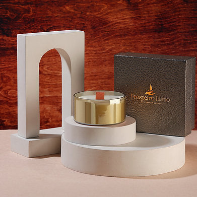 Parkash Candles Winter White Thyme Premium Scented Glass Candle