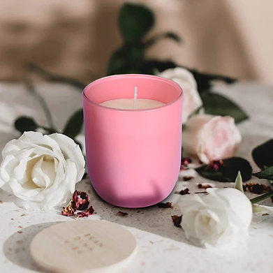 Premium Scented Glass Candle (Lavender)