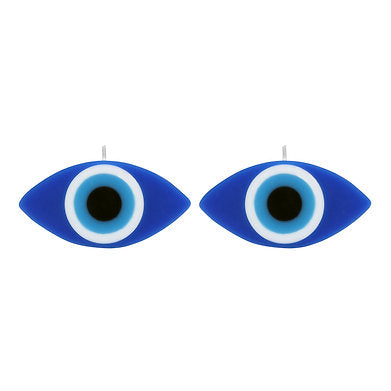 Blue Evil Eye Candle Gift Nazar Home Set of 2 (Evil Eye)
