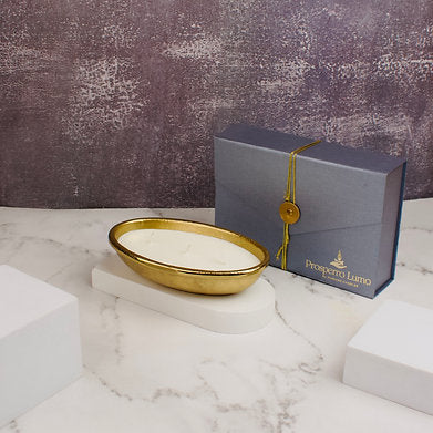 Luxury Votive 3 Wick Scented Candle || Mahogany Teak Wood