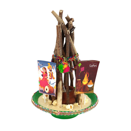 Lohri Bonfire Miniature Décor Centerpiece || Handcrafted Lohri bonfire miniature