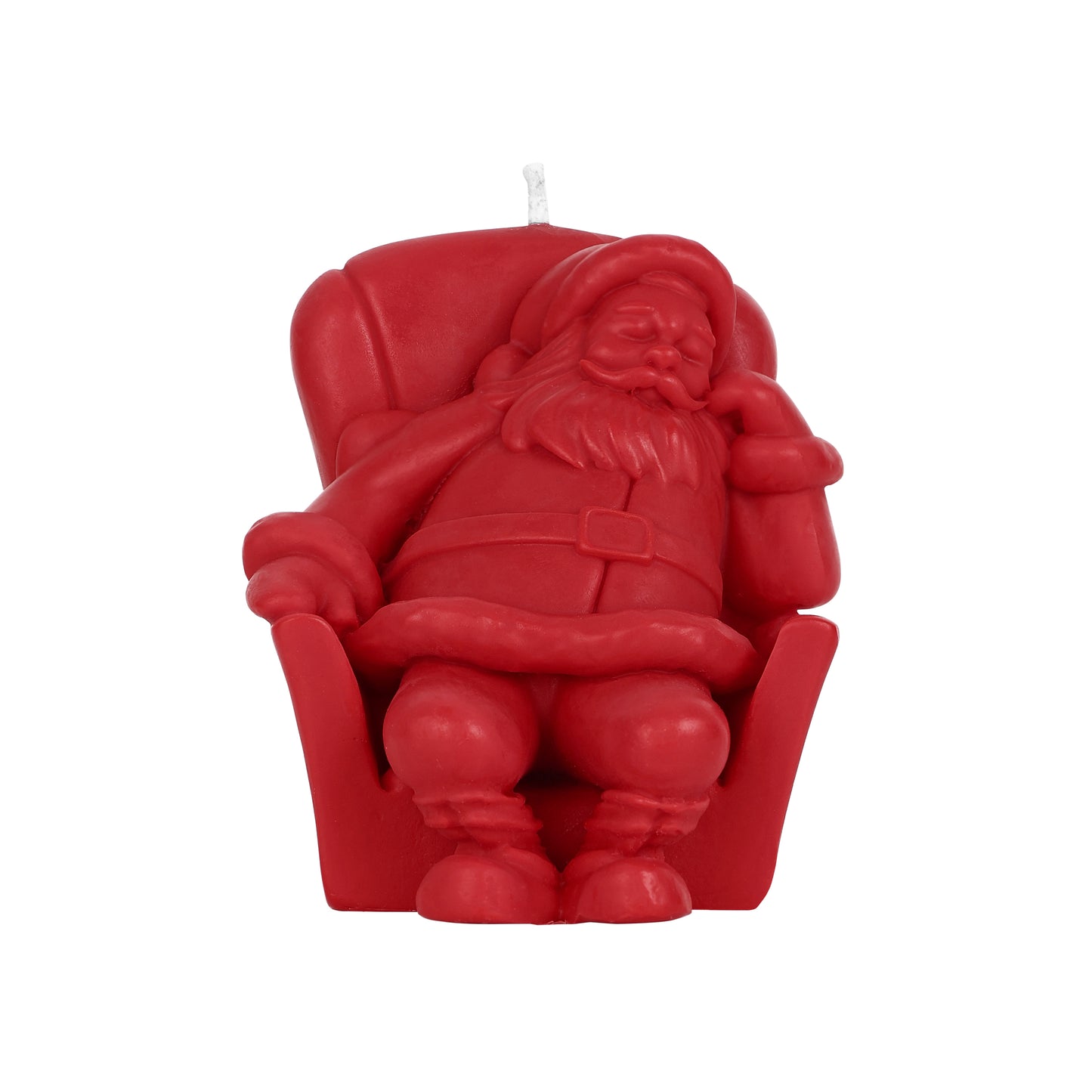 Santa Napping Candle || Sleeping Santa in Armchair || Santa Claus Sofa Candle